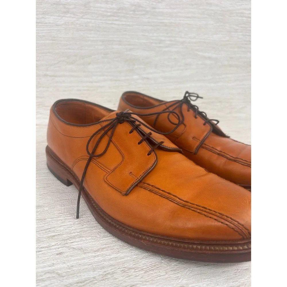 Allen Edmonds Hillcrest Mens Dress Shoes Leather‎ Oxfords Size 11 D Tan Brown
